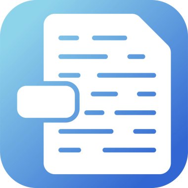 Dosya simgesinin vektör illüstrasyonu 