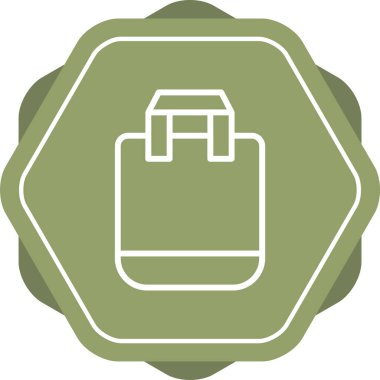 Alışveriş Torbası. Web simgesi basit illüstrasyon