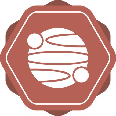 Gezegen simge vektör çizim 