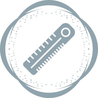 cetvel simgesinin vektör illüstrasyonu