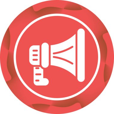 Hoparlör basit web simgesi, vektör illüstrasyonu 