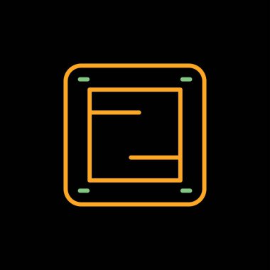 Ana kart web simgesi vektör illüstrasyonu