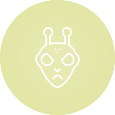  uzaylı vektör ağı simgesi