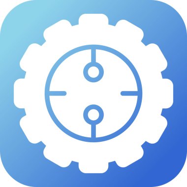 Teçhizat Web simgesi basit illüstrasyon