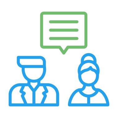 Tartışın. Web simgesi vektör illüstrasyonu