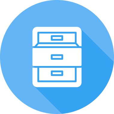 Dosya kabine simgesinin vektör illüstrasyonu