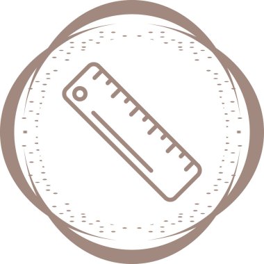 cetvel simgesinin vektör illüstrasyonu