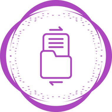 Dosya paylaşım simgesi, vektör illüstrasyonu 