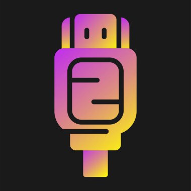 hdmi simgesi, web tasarımı için resimleme