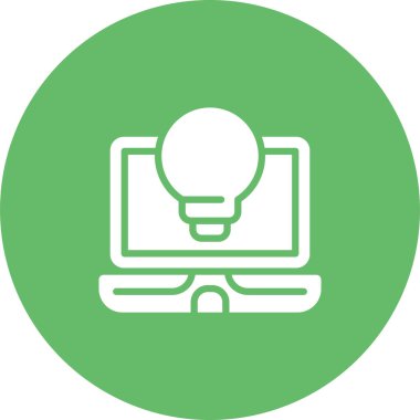 dizüstü bilgisayar simgesi, vektör illüstrasyonu basit tasarım