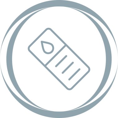 mikroskop slayt simgesi, web illüstrasyonu basit tasarım