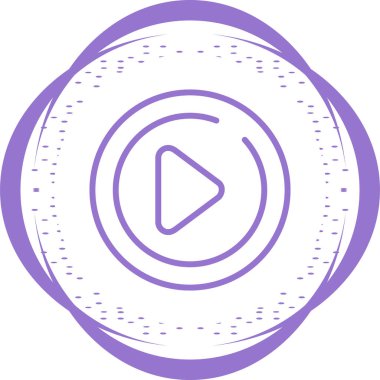 Web simgesi çal, basit vektör illüstrasyonu