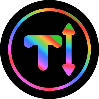 Metin sembolü vektör illüstrasyonu 