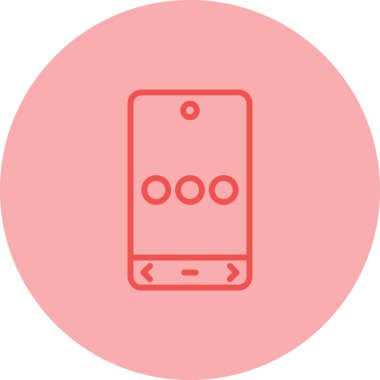 Cep telefonu simgesinin vektör illüstrasyonu