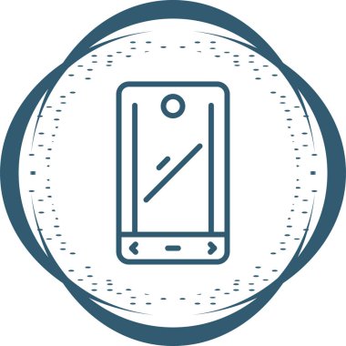 akıllı telefon simgesi, vektör illüstrasyonu basit tasarım