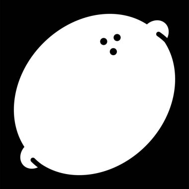 Limon Meyvesi simgesi, vektör illüstrasyonu