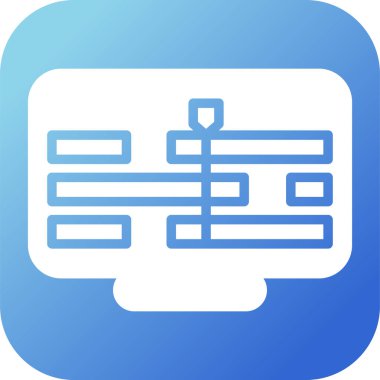 Zaman Çizgisi Web simgesi vektör çizimi