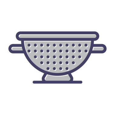 Colander web simgesi vektör illüstrasyonu 
