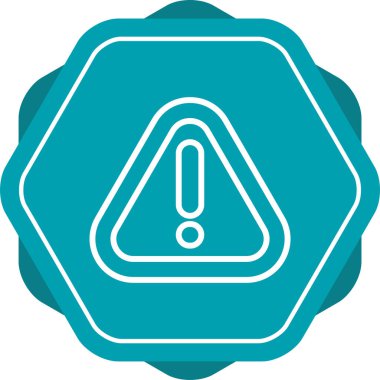 Uyarı tehlike simgesi web basit illüstrasyonuName