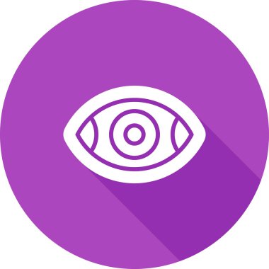 Göz. Web simgesi basit illüstrasyon 