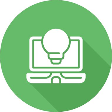 dizüstü bilgisayar simgesi, vektör illüstrasyonu basit tasarım