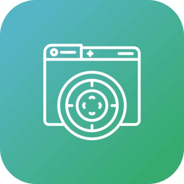 hedef simge, vektör illüstrasyonu basit tasarım