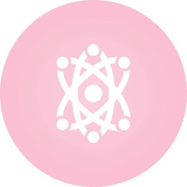 atom. Web simgesi basit illüstrasyon 