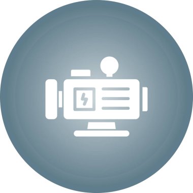 su pompası simgesi, vektör illüstrasyonu 