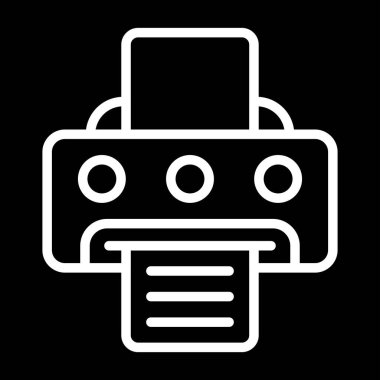 Yazıcı. Web simgesi basit tasarım