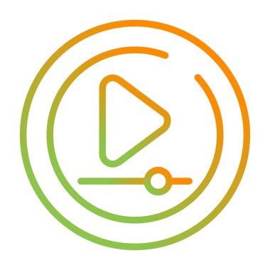 Web simgesi çal, basit vektör illüstrasyonu