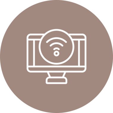 bilgisayar simgesi, vektör illüstrasyonu basit tasarım