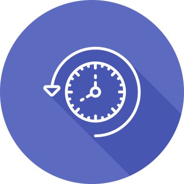 Saat. Web simgesi basit illüstrasyon 