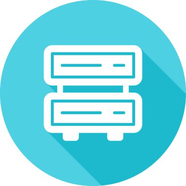 Sunucu. Web simgesi basit illüstrasyon 