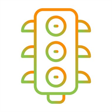 Trafik ışıkları simgesi, vektör çizimi