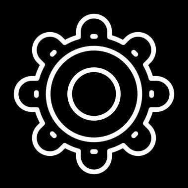 Ayarları satırı simgesi, vektör çizim 