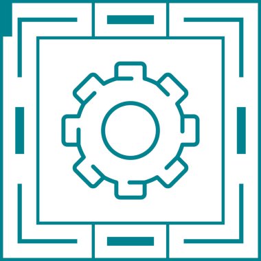 Teçhizat Web simgesi basit illüstrasyon