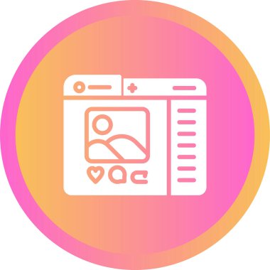 vektör çizimi sosyal medya simge