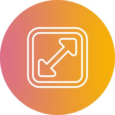 Büyütme Ağ simgesinin vektör illüstrasyonu