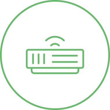 Modem simgesi web basit illüstrasyon