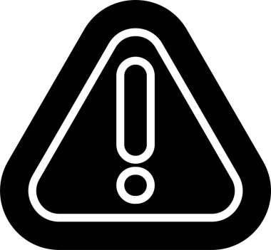 Uyarı tehlike simgesi web basit illüstrasyonuName