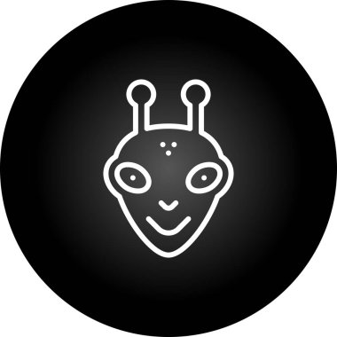  uzaylı vektör ağı simgesi