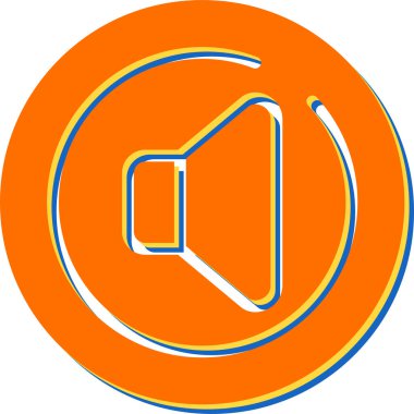 Spike Circle simgesi, vektör illüstrasyonu 