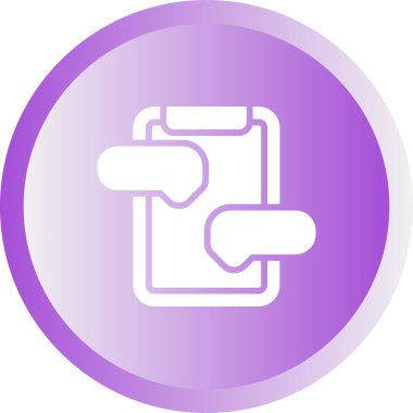 Mesaj Hizmeti Web simgesi vektör illüstrasyonu