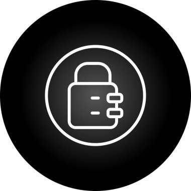 kilit web simgesi, vektör çizim  