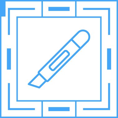 Bıçak. Web simgesi basit illüstrasyon