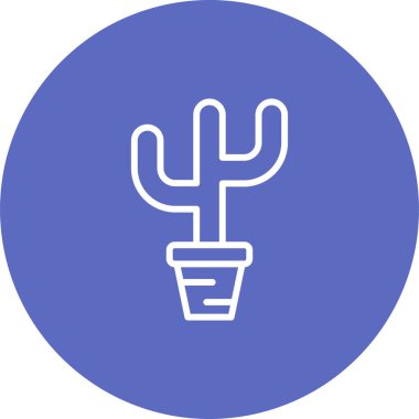 Kaktüs simgesinin vektör illüstrasyonu