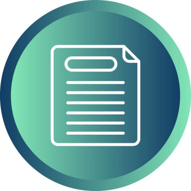 rapor belgesi simgesi, vektör illüstrasyonu 