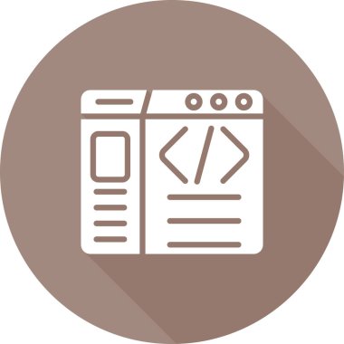 Web tasarım simgesi, vektör illüstrasyonu 