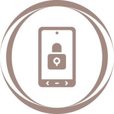 Kilitli ağ simgesi, vektör illüstrasyonu  