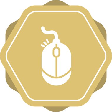 Sağ tıklama vektör illüstrasyonlu fare simgesi